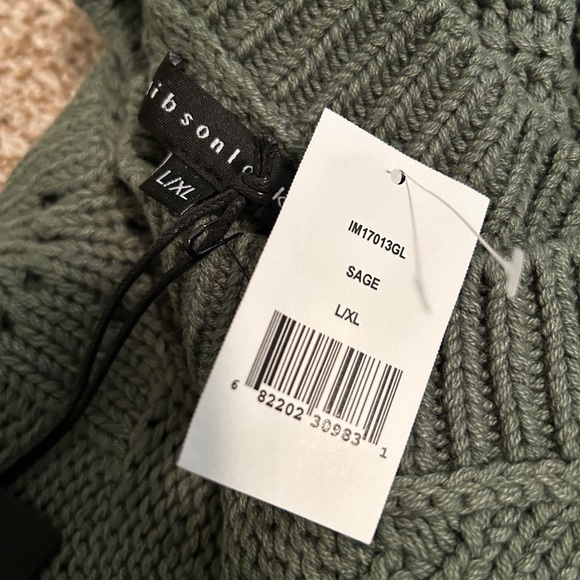 Gibsonlook sage scallop stitch sweater - Picture 3 of 4